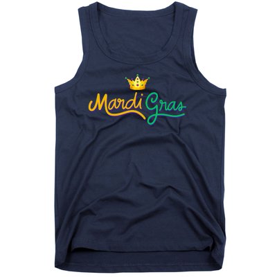 Mardi Gras Crown Celebration Tank Top