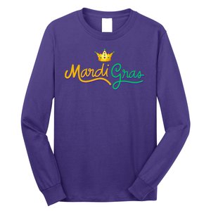 Mardi Gras Crown Celebration Long Sleeve Shirt