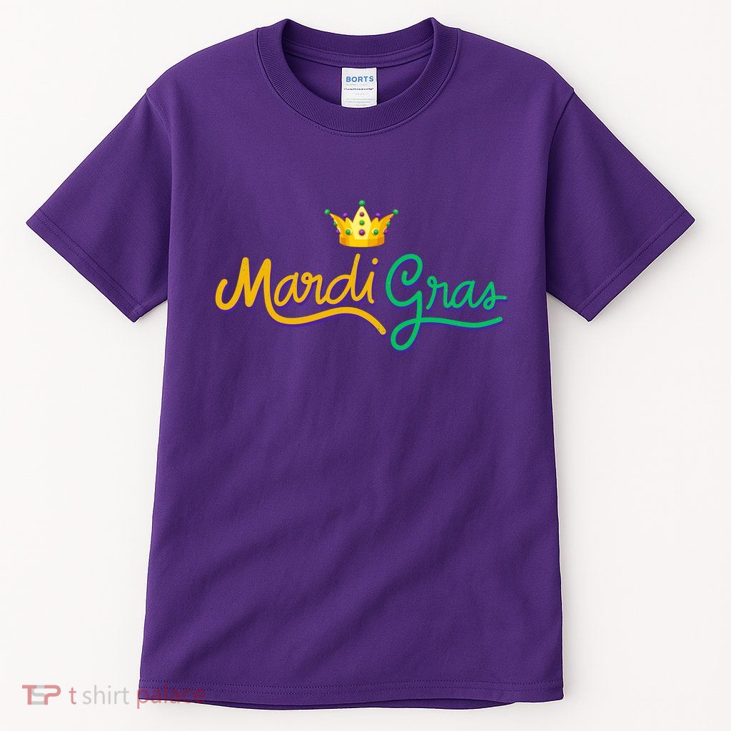 Mardi Gras Crown Celebration Tall T-Shirt