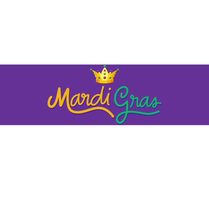 Mardi Gras Crown Celebration Bumper Sticker