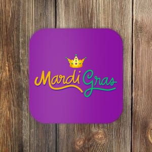 Mardi Gras Crown Celebration Coaster