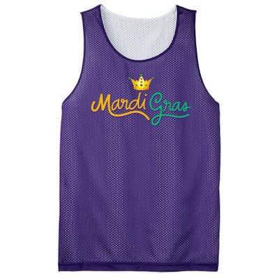 Mardi Gras Crown Celebration Mesh Reversible Basketball Jersey Tank