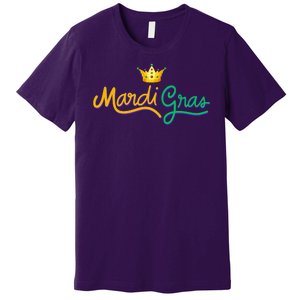 Mardi Gras Crown Celebration Premium T-Shirt