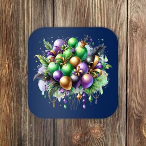 Mardi Gras Celebration Coaster