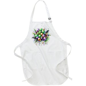 Mardi Gras Celebration Full-Length Apron With Pockets