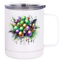 Mardi Gras Celebration 12 oz Stainless Steel Tumbler Cup