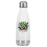 Mardi Gras Celebration Stainless Steel Insulated Water Bottle