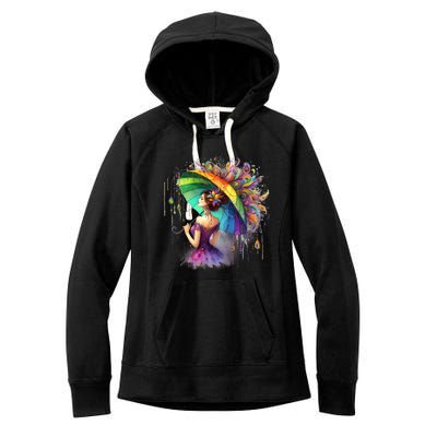 Mardi Gras Celebration Women's Fleece Hoodie