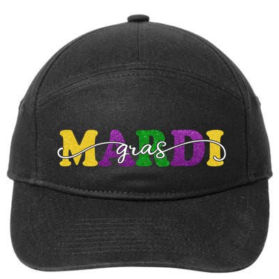 Mardi Gras Celebration Festive 7-Panel Snapback Hat