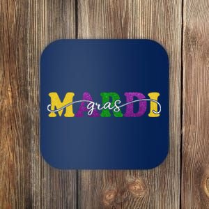 Mardi Gras Celebration Festive Coaster