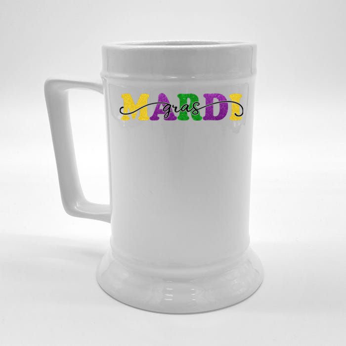 Mardi Gras Celebration Festive Beer Stein