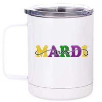 Mardi Gras Celebration Festive 12 oz Stainless Steel Tumbler Cup