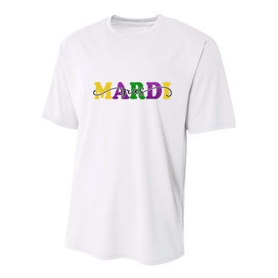 Mardi Gras Celebration Festive Youth Performance Sprint T-Shirt