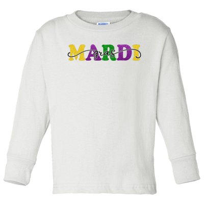 Mardi Gras Celebration Festive Toddler Long Sleeve Shirt