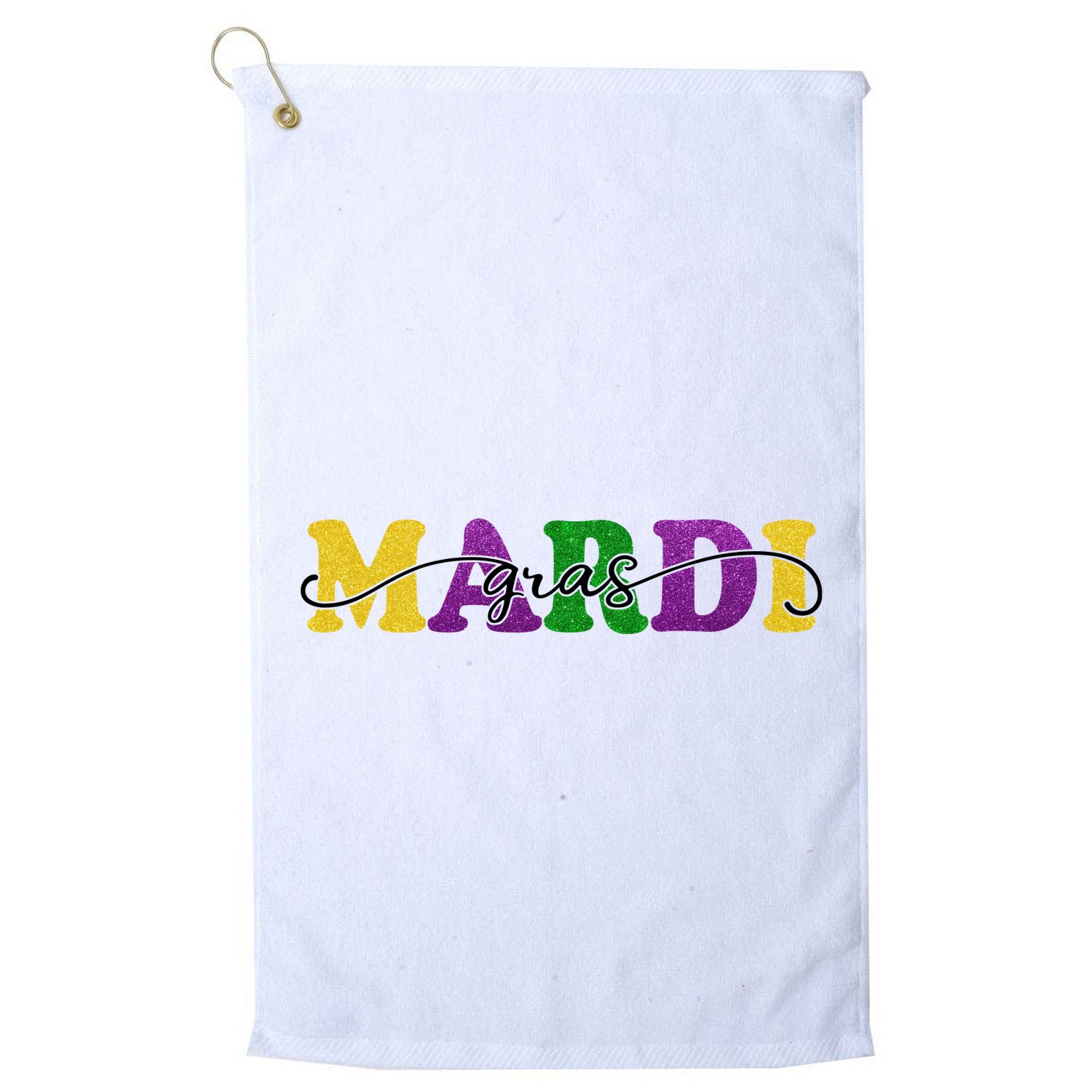 Mardi Gras Celebration Festive Golf Towel