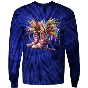 Mardi Gras Celebration Tie-Dye Long Sleeve Shirt