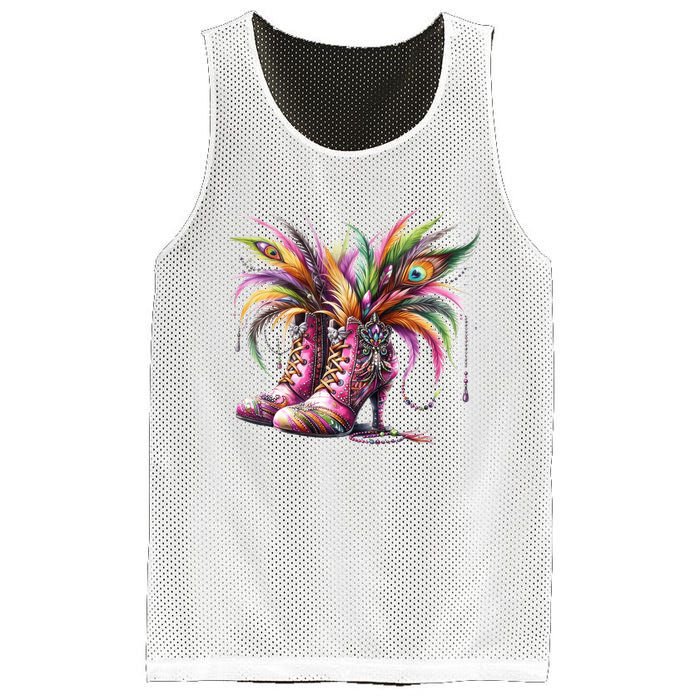 Mardi Gras Celebration Mesh Reversible Basketball Jersey Tank