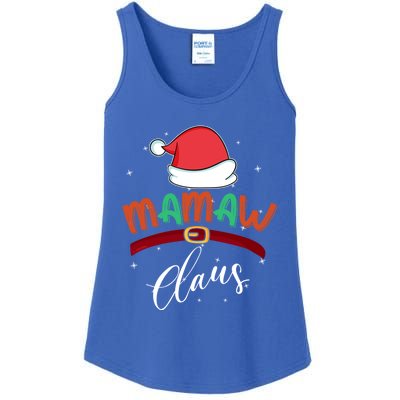 Mamaw Grandma Claus Santa Christmas Family Matching Funny Gift Ladies Essential Tank