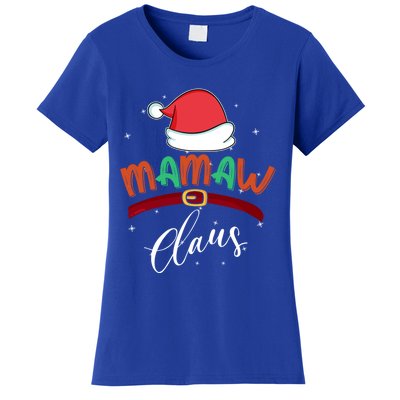 Mamaw Grandma Claus Santa Christmas Family Matching Funny Gift Women's T-Shirt