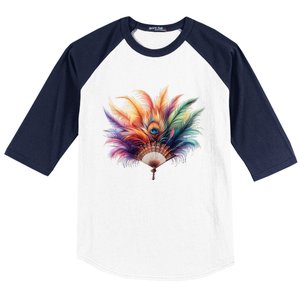 Mardi Gras Celebration Baseball Sleeve Shirt