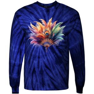 Mardi Gras Celebration Tie-Dye Long Sleeve Shirt