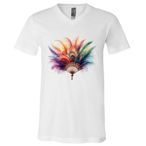 Mardi Gras Celebration V-Neck T-Shirt