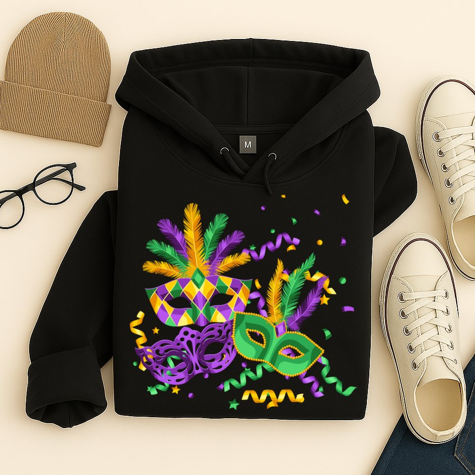 Mardi Gras Carnival New Orleans Celebration Hoodie
