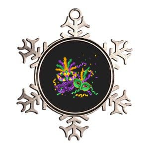 Mardi Gras Carnival New Orleans Celebration Metallic Star Ornament