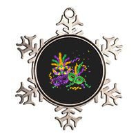 Mardi Gras Carnival New Orleans Celebration Metallic Star Ornament