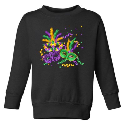 Mardi Gras Carnival New Orleans Celebration Toddler Sweatshirt