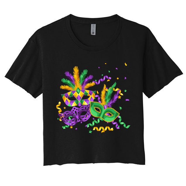Mardi Gras Carnival New Orleans Celebration Crop Top