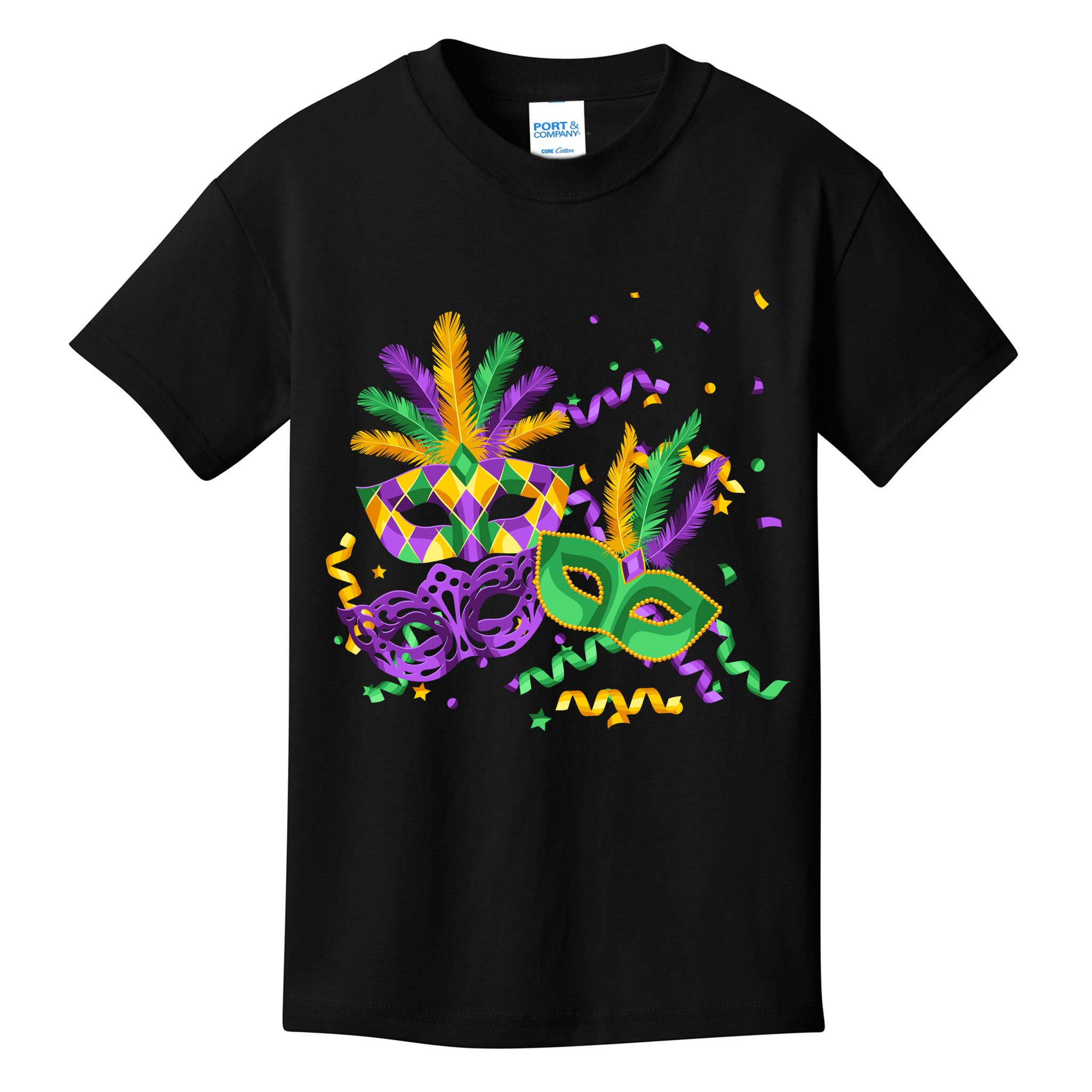 Mardi Gras Carnival New Orleans Celebration Kids T-Shirt