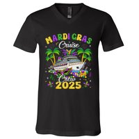 Mardi Gras Cruise Crew 2025 Trip New Orleans Family Matching V-Neck T-Shirt