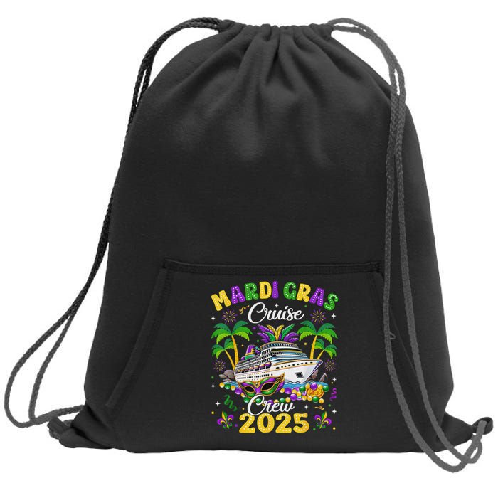 Mardi Gras Cruise Crew 2025 Trip New Orleans Family Matching Sweatshirt Cinch Pack Bag