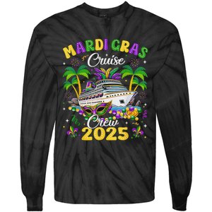 Mardi Gras Cruise Crew 2025 Trip New Orleans Family Matching Tie-Dye Long Sleeve Shirt