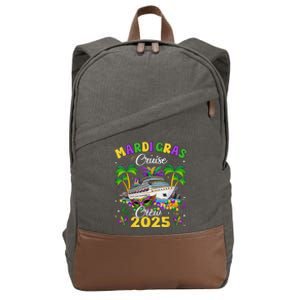 Mardi Gras Cruise Crew 2025 Trip New Orleans Family Matching Cotton Canvas Backpack