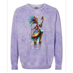 Mardi Gras Celebration Colorblast Crewneck Sweatshirt