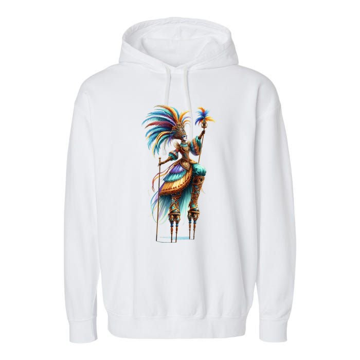 Mardi Gras Celebration Garment-Dyed Fleece Hoodie