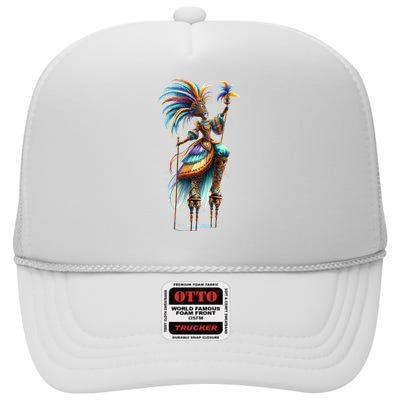 Mardi Gras Celebration High Crown Mesh Back Trucker Hat