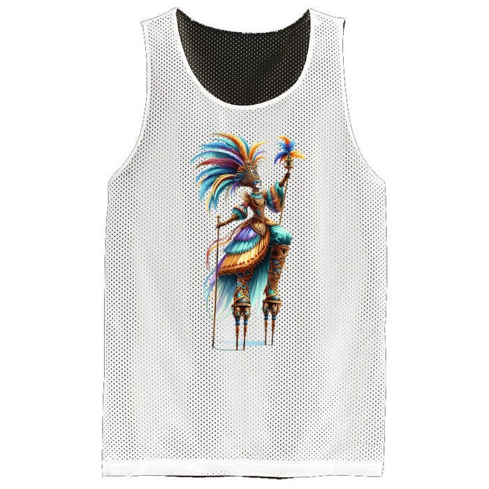 Mardi Gras Celebration Mesh Reversible Basketball Jersey Tank