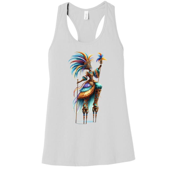 Mardi Gras Celebration Women's Racerback Tank