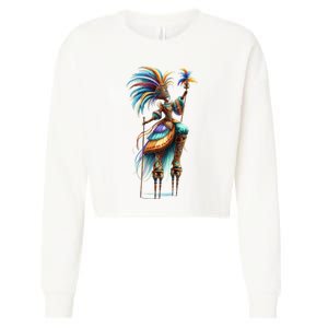 Mardi Gras Celebration Cropped Pullover Crew