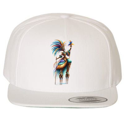 Mardi Gras Celebration Wool Snapback Cap