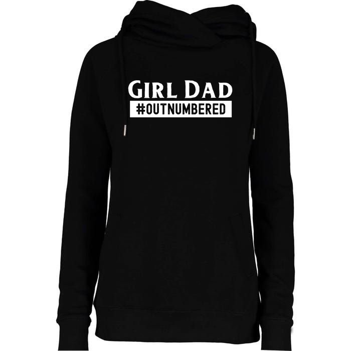 Mens Girl Dad Fathers Day From Wife Daughter Womens Funnel Neck Pullover Hood