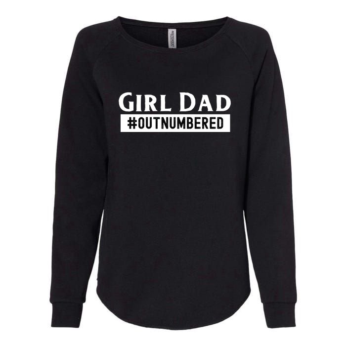 Mens Girl Dad Fathers Day From Wife Daughter Womens California Wash Sweatshirt