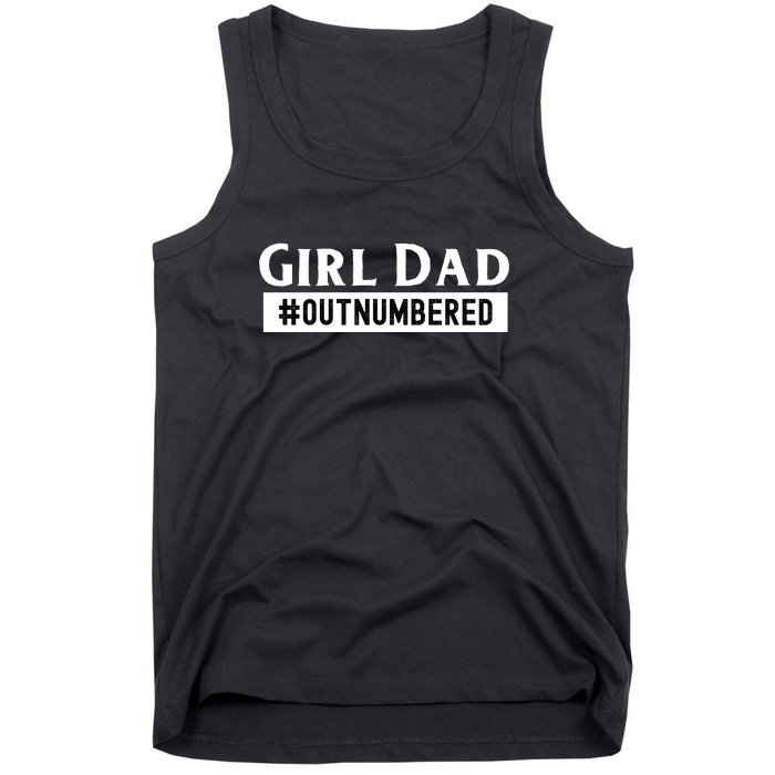 Mens Girl Dad Fathers Day From Wife Daughter Tank Top