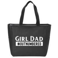 Mens Girl Dad Fathers Day From Wife Daughter Zip Tote Bag