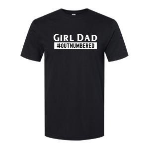 Mens Girl Dad Fathers Day From Wife Daughter Softstyle CVC T-Shirt