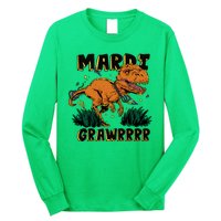 Mardi Gras Dinosaur Celebration Long Sleeve Shirt