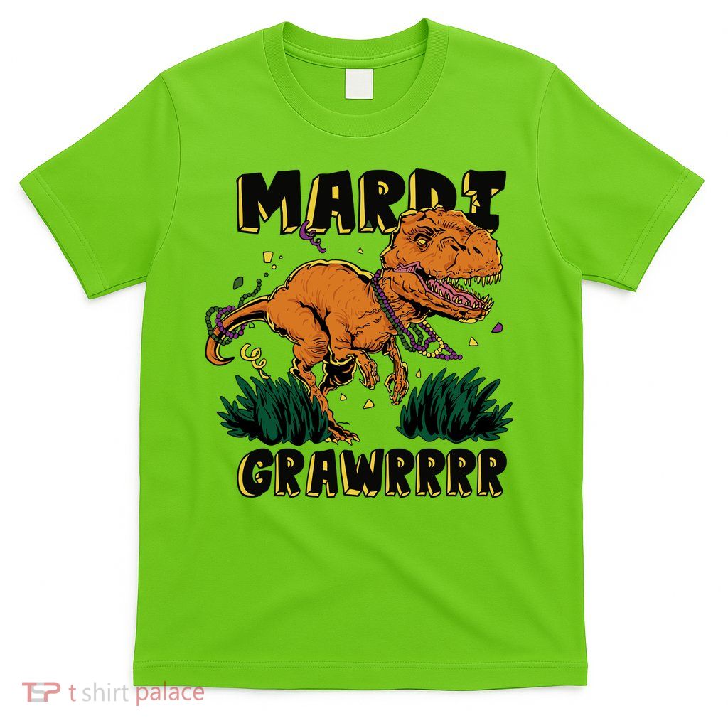 Mardi Gras Dinosaur Celebration T-Shirt